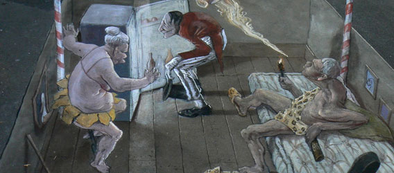 3D Increíblemente surrealista Street Art