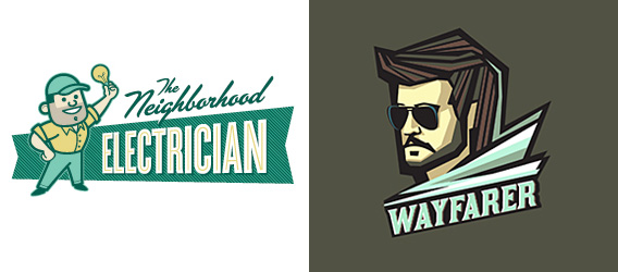 25 ejemplos de Logos con ilustraciones de Personas